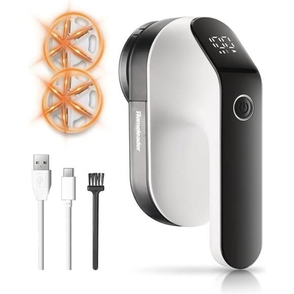 Electric Fabric Shaver, Homeleader Rechargeable Lint Remover,Led Digital Display - Picture 7 of 7